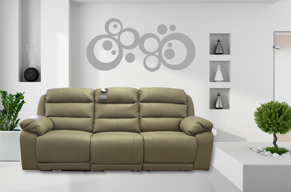 Sofa boal reclinable eléctrico